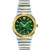 Versace Men’s Quartz Silver Stainless Steel Green Dial 41mm Watch VEV100420