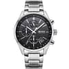Hugo Boss Grand Prix Men’s Quartz Stainless Steel Black Dial Watch 44mm 1513477