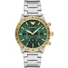 Emporio Armani Men’s Quartz Stainless Steel Green Dial Watch 43mm AR11454