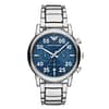 Emporio Armani Men’s Chronograph Quartz Stainless Steel Blue Dial Watch 42mm AR11132