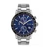 Hugo Boss Rafale Silver Stainless Steel Blue Dial Chronograph Quartz Mens Watch 43mm 1513510