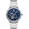 Emporio Armani Automatic Silver Stainless Steel Blue Dial Men’s Watch 43mm AR60052