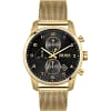 Hugo Boss Men’s Chronograph Quartz Stainless Steel Black Dial Watch 44mm 1513838
