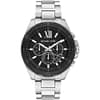 Michael Kors Men's Brecken Quartz Stainless Steel Black Dial Watch 45mm MK8847