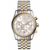 Michael Kors Women’s Lexington Chronograph Quartz Stainless Steel Silver Dial Watch 38mm MK5955