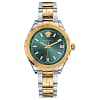 Versace Women's Hellenyium Two-Tone Stainless Steel Green Dial Quartz Watch 35mm V12050015