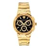 Versace Men’s Greca Logo Chrono Stainless Steel Black Dial Watch 43mm VEZ900421