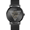 Guess Mens Black Case Black Stainless Steel/Mesh Analog Watch 44 mm GW0502G2