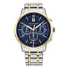 Tommy Hilfiger Men’s Quartz Two-Tone Stainless Steel Blue Dial Watch 44mm 1791981