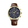 Tommy Hilfiger Men’s Quartz Leather Strap Blue Dial Watch 42mm 1710359