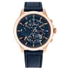 Tommy Hilfiger Men’s Quartz Blue Leather Strap Blue Dial Watch 44mm 1710475