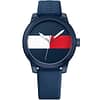 Tommy Hilfiger Men’s Quartz Silicone Strap Blue Dial Watch 42mm 1791322