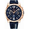 Tommy Hilfiger Men’s Quartz Silicone Strap Blue Dial Watch 46mm 1791474