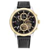 Tommy Hilfiger Men’s Quartz Black Leather Strap Black Dial 44mm Watch 1710474