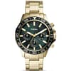 Fossil Men’s Chronograph Quartz Stainless Steel Green Dial 45mm Watch BQ2493
