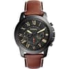 Fossil Men’s Quartz Leather Band Black Dial Watch FS5241
