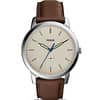 Fossil Men’s Quartz Leather Strap Off White Dial 44mm Watch FS5306