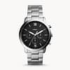 Fossil Men’s Chronograph Quartz Stainless Steel Black Dial 44mm Watch FS5384
