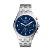 Fossil Men’s Chronograph Quartz Stainless Steel Blue Dial 46mm Watch FS5605
