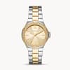 Michael Kors Women's Lennox Three-Hand Stainless Steel Gold Dial Watch 37mm MK6988