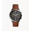 Fossil Men’s Chronograph Quartz Leather Strap Gray Dial 44mm Watch FS5512