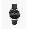 Fossil Men’s Quartz Leather Strap Black Dial 44mm Watch FS5497