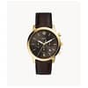 Fossil Men’s Quartz Leather Strap Black Dial 44mm Watch FS5763