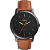 Fossil Men’s Quartz Leather Strap Black Dial 44mm Watch FS5305