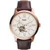 Fossil Men’s Automatic Leather Strap Beige Dial 44mm Watch ME3105