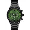 Emporio Armani Men’s Chronograph Stainless Steel Green Dial 43mm Watch AR11472