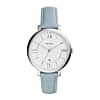 Fossil Women’s Quartz Light Blue Leather Strap White Dial 36mm Watch ES3821