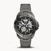 Fossil Men’s Automatic Grey Stainless Steel Black Dial 44mm Watch ME3218