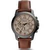 Fossil Men’s Quartz Leather Strap Brown Dial 44mm Watch FS5214