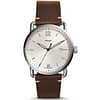 Fossil Men’s Quartz Leather Strap Cream Dial 42mm Watch FS5275