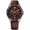 Tommy Hilfiger Men’s Quartz Brown Leather Strap Brown Dial 46mm Watch 1791367