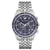 Emporio Armani Men’s Chronograph Quartz Stainless Steel Blue Dial 46mm Watch AR6072
