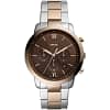 Fossil Men’s Quartz Two-tone Stainless Steel Brown Dial 44mm Watch FS5869