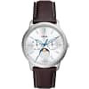 Fossil Men’s Quartz Brown Leather Strap Silver Dial 42mm Watch FS5905