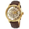 Fossil Men’s Automatic Brown Leather Strap Skeleton Dial 44mm Watch ME3043
