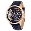 Fossil Men’s Mechanical Blue Leather Strap Blue Dial 44mm Watch ME1138