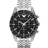 Emporio Armani Men’s Chronograph Quartz Stainless Steel Black Dial 46mm Watch AR5988