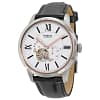 Fossil Men’s Automatic Leather Strap White Dial 44mm Watch ME3104
