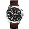 Fossil Men’s Quartz Leather Strap Black Dial 44mm Watch FS5139