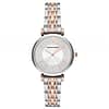 Emporio Armani Women’s Quartz Two-tone Stainless Steel Silver Dial 32mm Watch AR11537