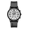 Emporio Armani Men’s Analogue Quartz Silicone Strap Silver Dial 43mm Watch AR11048