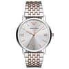 Emporio Armani Men’s Quartz Stainless Steel Silver Dial 40mm Watch AR11093