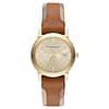 Burberry Women’s Swiss Made Leather Strap Gold Dial 34mm Watch BU9133