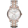 Emporio Armani Men’s Chronograph Quartz Stainless Steel Silver Dial 38mm Watch AR1839