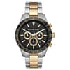 Michael Kors Men’s Quartz Two-tone Stainless Steel Black Dial 45mm Watch MK8784