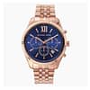 Michael Kors Women’s Quartz Rose Gold Stainless Steel Blue Dial 42mm Watch MK6710
